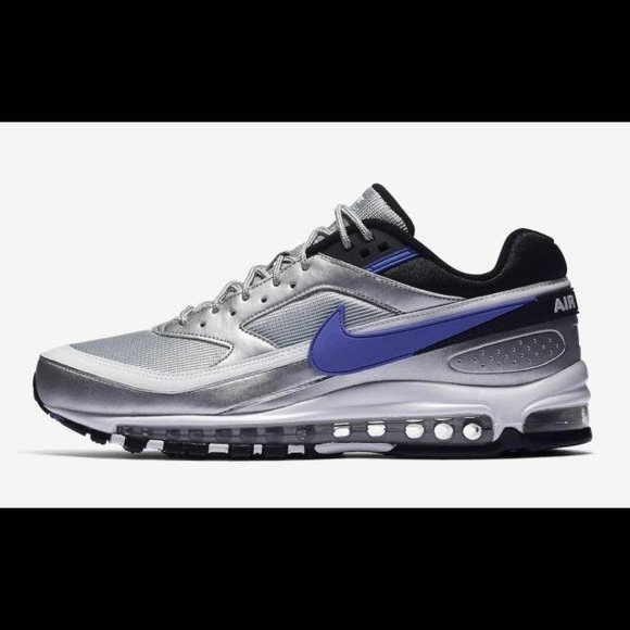 Nike Air Max 97/BW metallic silver Men's Sneakers - Picture 3 of 7